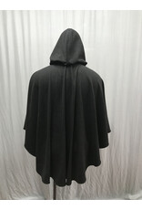 Cloakmakers.com 5093 - Black Commuter Cloak w/ Lined Hood