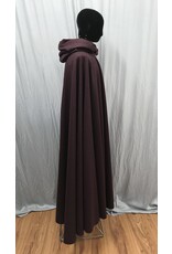 Cloakmakers.com 5108 - Burgundy Cloak w/Crushed Velvet Hood Lining