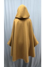 Cloakmakers.com 5117 - Mustard Yellow Shape Shoulder Commuter Cloak w/Pockets