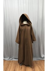 Cloakmakers.com R536 - Washable Brown Fleece Jedi Robe w/Pockets, Youth Sized