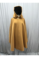Cloakmakers.com 5117 - Mustard Yellow Shape Shoulder Commuter Cloak w/Pockets
