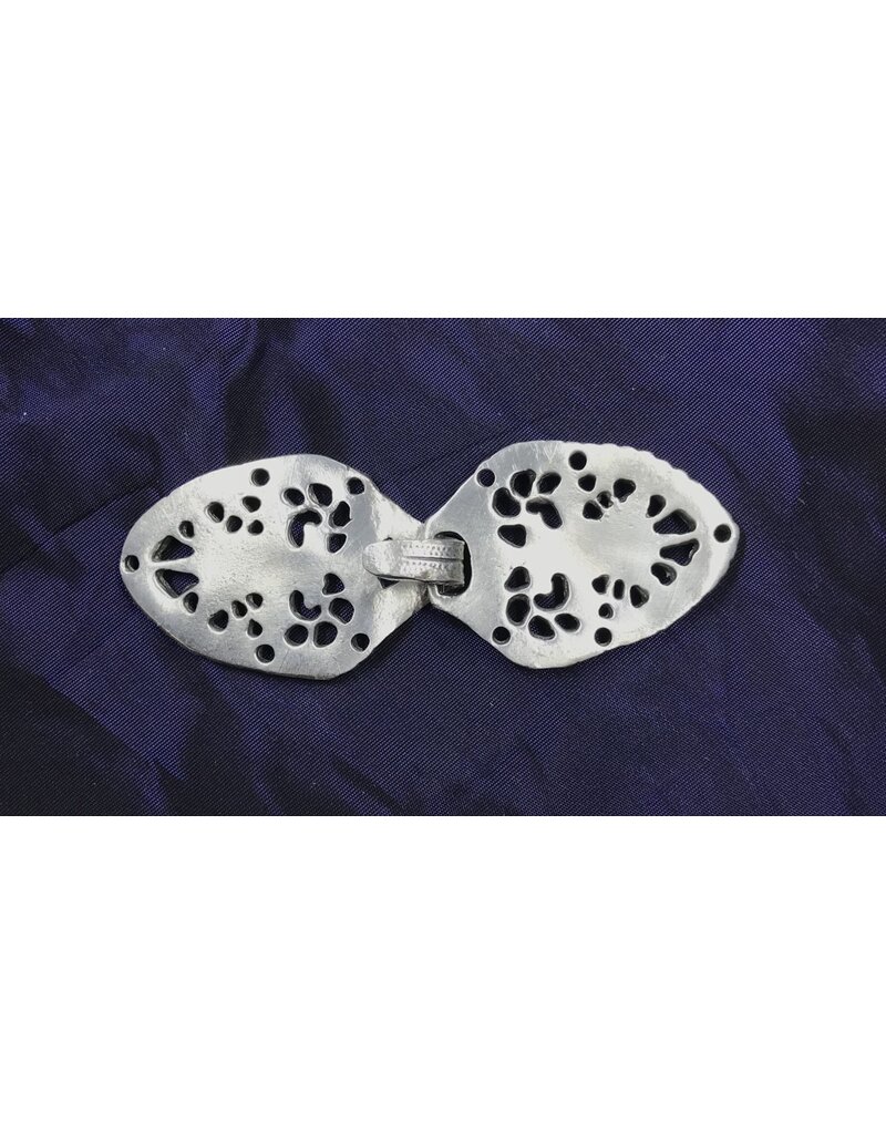 Cloakmakers.com Gothic Rose Clasp - Pewter