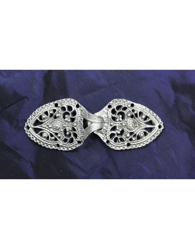 Cloakmakers.com Gothic Rose Clasp - Pewter