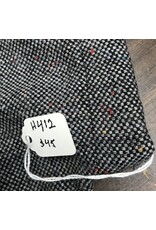 Cloakmakers.com H412 - Washable Woolen Hooded Cowl - Black and White w/Bits of Color