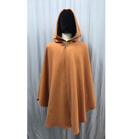 Cloakmakers.com 5139 - Shaped Shoulder Pumpkin Cloak w/  Velvet Hood Lining