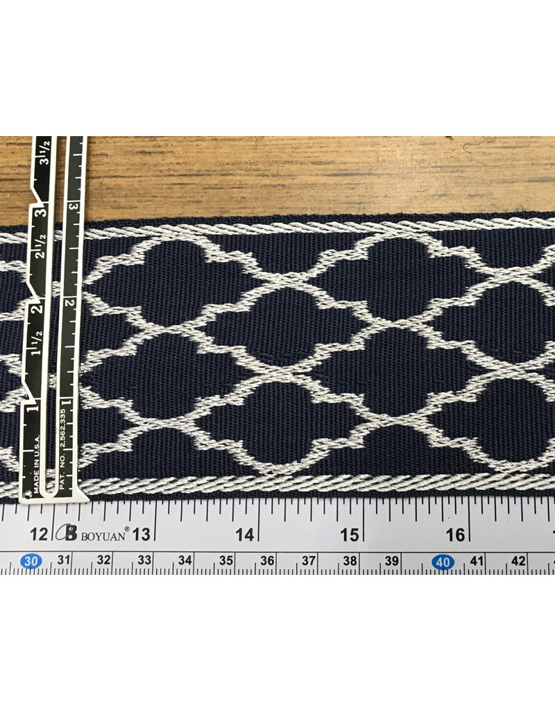 Cloakmakers.com Tesselates Trim, Navy Blue and Grey
