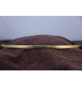 Cloakmakers.com Braided Wheat Band Circlet Unisex  - Gold Plated