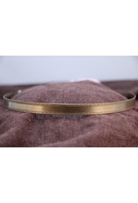 Cloakmakers.com Bordered Burnished Band Unisex Circlet - Antique Bronze Plated