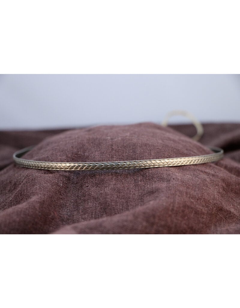 Cloakmakers.com Braided Wheat Circlet Unisex  - Nickle Silver