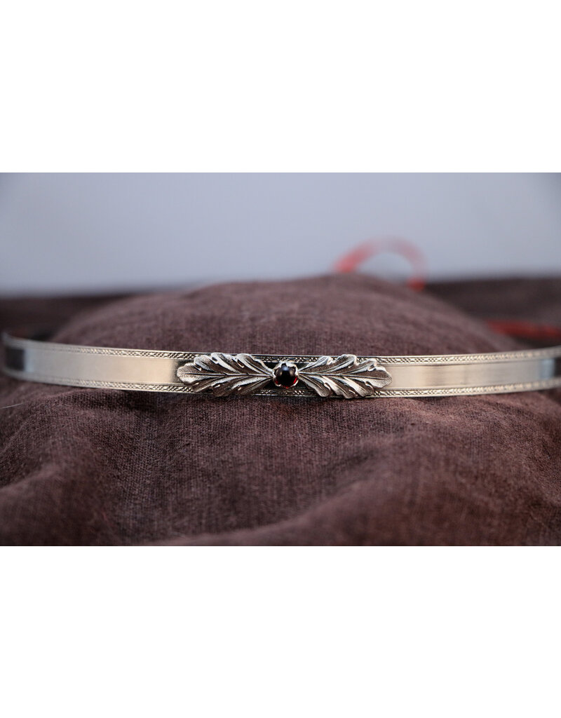 Cloakmakers.com Demeter Circlet w/Oak Leaves - Silvertone Plated