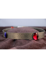 Cloakmakers.com Noble Circlet -  Wide band w/Red and Blue Stones