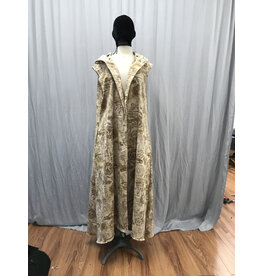 Cloakmakers.com J826 - Steampunk XXL Hooded Vest, Sleeveless Cotton Duster Style