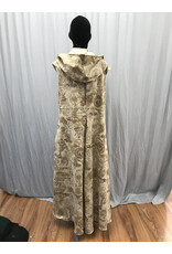 Cloakmakers.com J826 - Steampunk XXL Hooded Vest, Sleeveless Cotton Duster Style