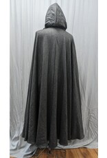 Cloakmakers.com 5153 - Black and White Basket Weave w/Lined Hood Black Hood Lining,