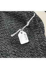 Cloakmakers.com H414-Washable Cowl, Woven Black and White with Multicolor Threads