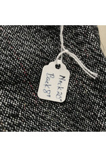 Cloakmakers.com H414-Washable Cowl, Woven Black and White with Multicolor Threads