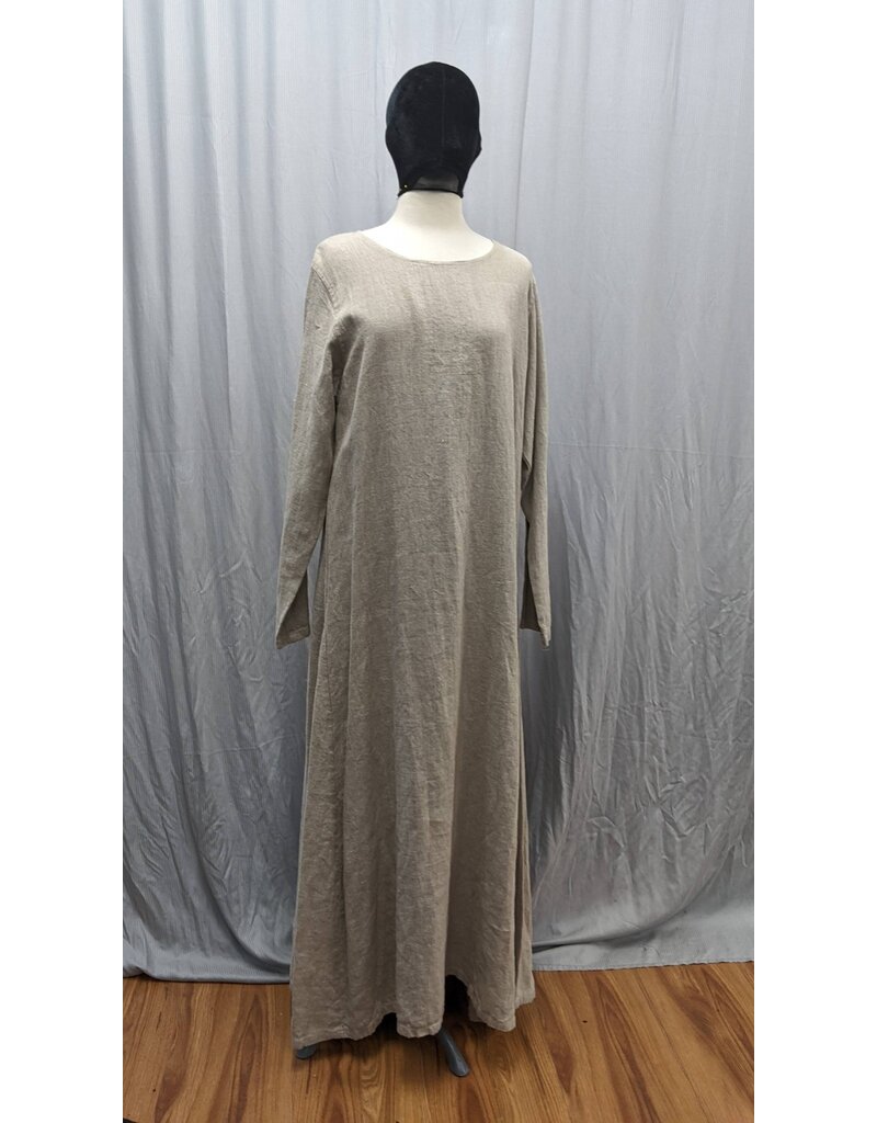 Cloakmakers.com G1173 - Tan Linen Long Sleeved Gown
