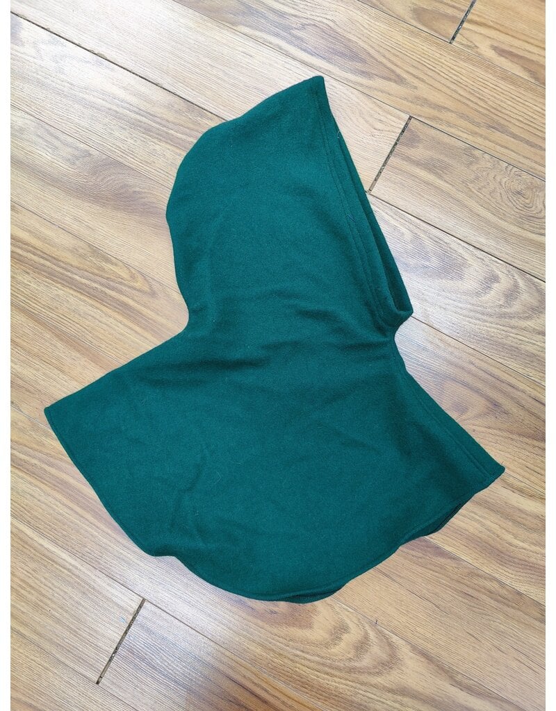Cloakmakers.com H417 - Washable Hooded Cowl, Green