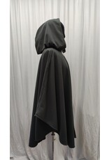 Cloakmakers.com 5177 - Water Resistant Off Black Fleece Cloak, Celtic  Silvertone Clasp