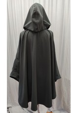 Cloakmakers.com 5177 - Water Resistant Off Black Fleece Cloak, Celtic  Silvertone Clasp