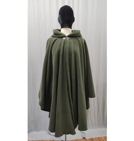 Cloakmakers.com 5185 - Washable Green Fleece Commuter Cloak