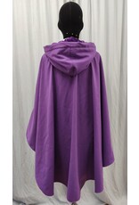 Cloakmakers.com 5210 - Washable Purple Shaped Shoulder Ruana, Deep Purple Hood Lining, Pockets