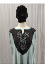 Cloakmakers.com G1174 - Light Blue Rayon Gown w/ Dragon & Celtic Knot  Embroidery