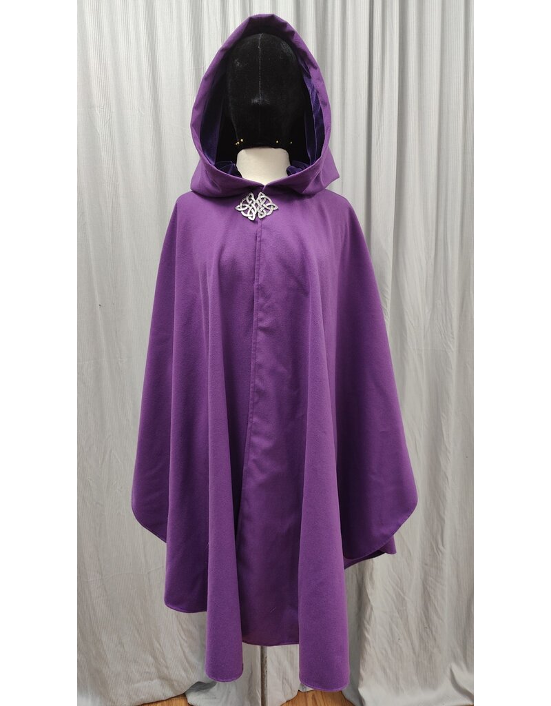 Cloakmakers.com 5215-Washable Purple Shaped Shoulder Ruana w/ Pockets