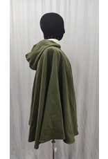 Cloakmakers.com 5220-Washable Green Moleskin Short Cloak