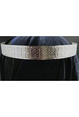 Cloakmakers.com Celtic Knot Band Circlet, Unisex - Silvertone Plated Brass