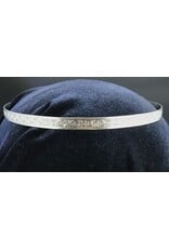 Cloakmakers.com Geometric Scroll Band Circlet, Nickel Silver, Unisex