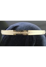 Cloakmakers.com Spiral Center Band Circlet, Unisex - Gold Plated