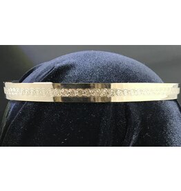 Cloakmakers.com Spiral Center Band Circlet, Unisex - Gold Plated