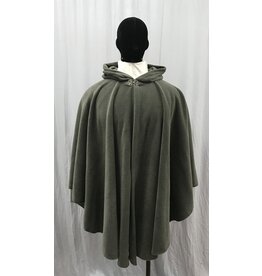 Cloakmakers.com 5232-Washable Olive Green Fleece Commuter Cloak