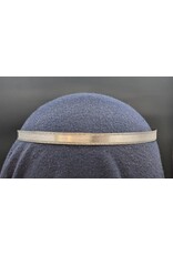 Cloakmakers.com Bordered Burnished Band Circlet - Silver Plated