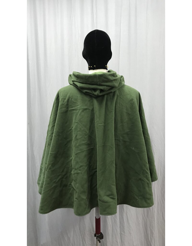 Cloakmakers.com 5239 - Washable Green Windblock Fleece Ruana Cloak