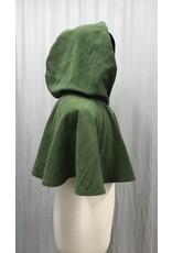 Cloakmakers.com 5240 - Washable Green Windblock Fleece Short Cloak