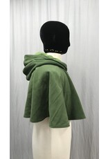 Cloakmakers.com 5240 - Washable Green Windblock Fleece Short Cloak