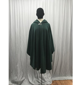 Cloakmakers.com 5257 - Washable Green Fleece Commuter Cloak