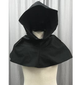 Cloakmakers.com H440 - Black Hooded Cowl for Rain