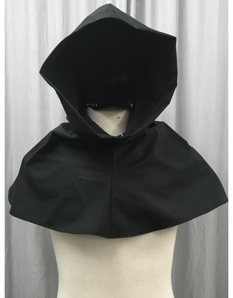 Cloakmakers.com H440 - Black Hooded Cowl for Rain