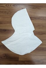 Cloakmakers.com H441 - Easy Care Natural White Cotton Muslin Hooded Cowl