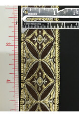 Cloakmakers.com Coptic  Cross Diamond Oval, Narrow, Gold/Brown
