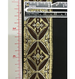 Cloakmakers.com Coptic  Cross Diamond Oval, Narrow, Gold/Brown