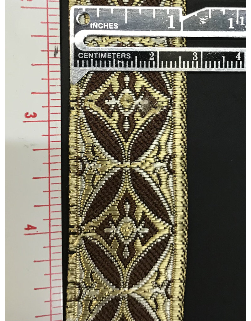 Cloakmakers.com Coptic  Cross Diamond Oval, Narrow, Gold/Brown