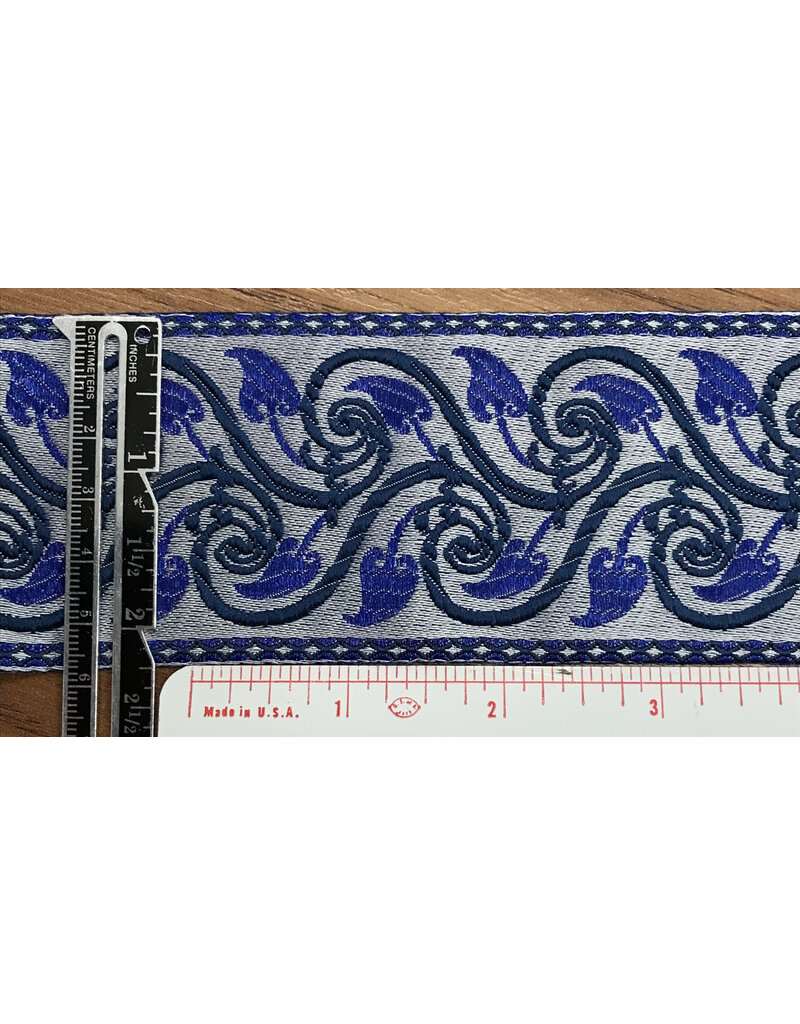 Cloakmakers.com Vines w/ Metallic Blue Heart Leaves Trim