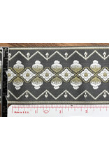 Cloakmakers.com Clouds and Diamonds on Grey  w/ Gold Accents Trim