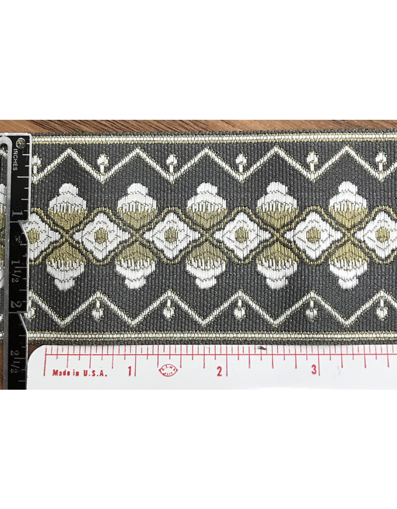 Cloakmakers.com Clouds and Diamonds on Grey  w/ Gold Accents Trim