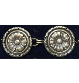 Cloakmakers.com Tudor Rope Edge Cloak Clasp - Antique Bronze Plated