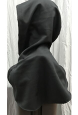 Cloakmakers.com H468 - Black Wool Blend Hooded Cowl